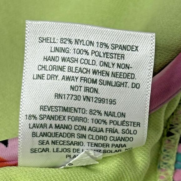 Wild Fable Multi-Colored Tropical Print Underwire Bralette Bikini Top Size Small - Picture 8 of 11